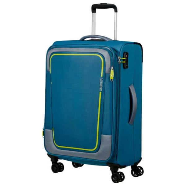 Valiză American Tourister Pulsonic Spinner Expandable 64l/ Yellow Blue photo 3 Valiză American Tourister Pulsonic Spinner Expandable 64l/ Yellow Blue photo 3