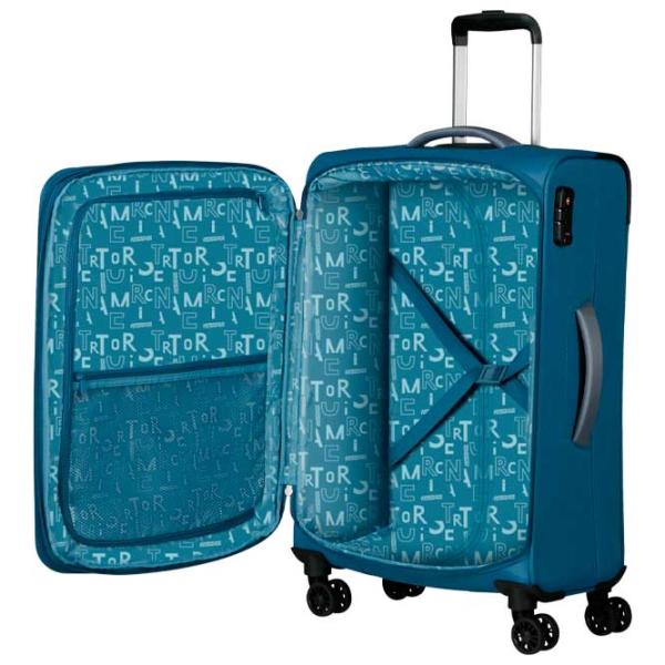 Valiză American Tourister Pulsonic Spinner Expandable 64l/ Yellow Blue photo 4 Valiză American Tourister Pulsonic Spinner Expandable 64l/ Yellow Blue photo 4