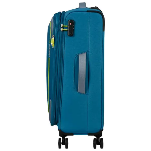 Valiză American Tourister Pulsonic Spinner Expandable 64l/ Yellow Blue photo 5 Valiză American Tourister Pulsonic Spinner Expandable 64l/ Yellow Blue photo 5