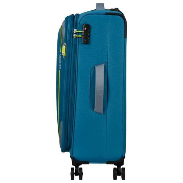 Valiză American Tourister Pulsonic Spinner Expandable 64l/ Yellow Blue photo 5 Valiză American Tourister Pulsonic Spinner Expandable 64l/ Yellow Blue photo 5