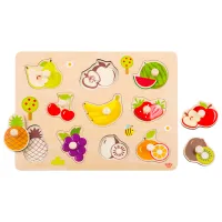 Puzzle 3D Tooky Toy Fructe 1.5+/ Numărul de piese: 11
