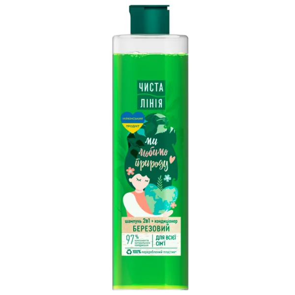 Șampon Чистая Линия Mesteacăn 390 ml photo 1