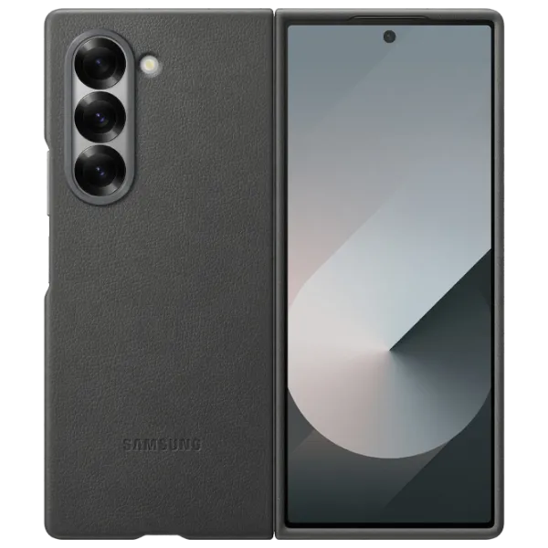 Чехол для смартфона Samsung Galaxy Z Fold 6 Samsung / Flip Cover / Экокожа / Графит photo 1