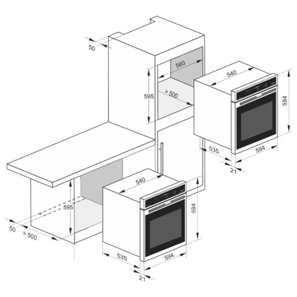 Cuptor cu gaz încorporabil Kaiser EG 6372 Inox photo 8