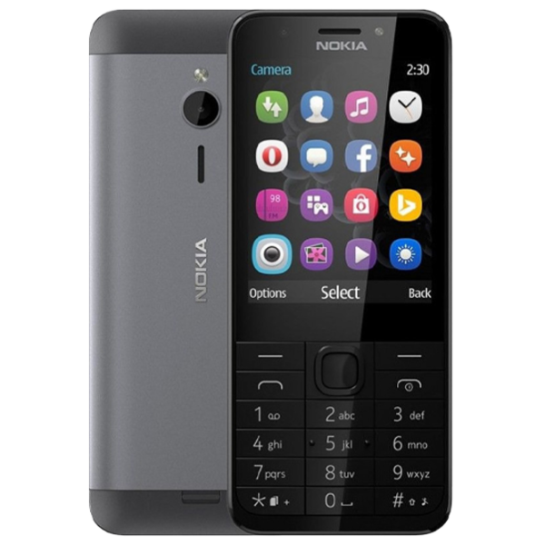 Nokia 230 Dual SIM Dark Silver Silver / Dual SIM photo 1