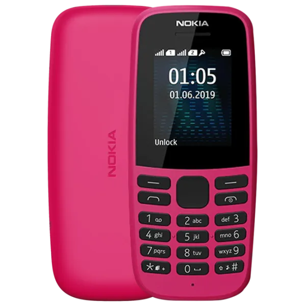 Nokia 105 ds (2019) Розовый / Dual SIM photo 1