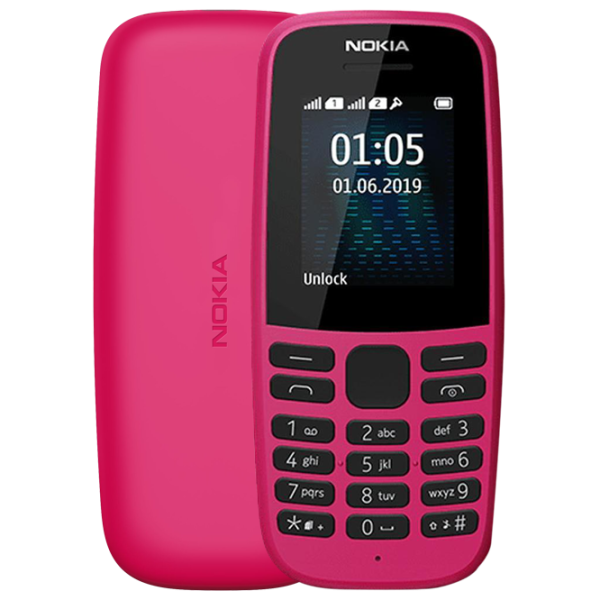 Nokia 105 ds (2019) Розовый / Dual SIM photo 1