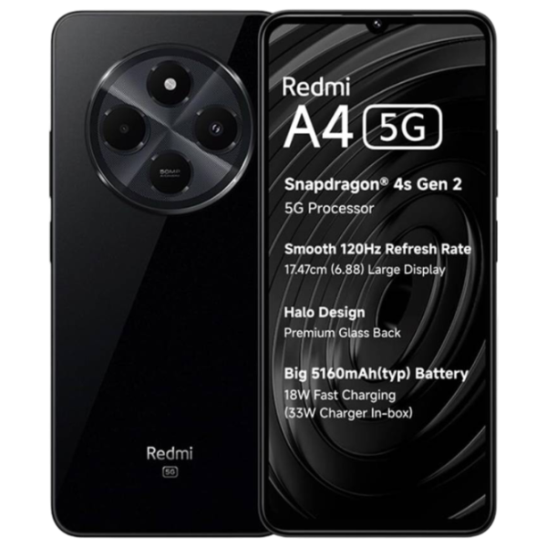 Xiaomi Redmi A4 4 ГБ/ 128 ГБ/ Dual SIM/ Черный Starry photo 3