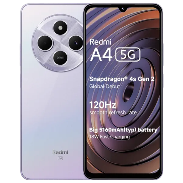 Xiaomi Redmi A4 4 ГБ/ 128 ГБ/ Dual SIM/ Пурпурный Sparkle photo 1