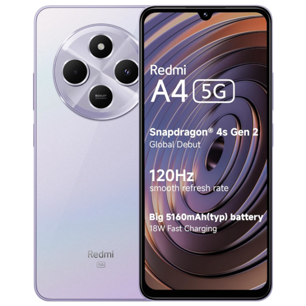 Xiaomi Redmi A4 4 ГБ/ 128 ГБ/ Dual SIM/ Пурпурный Sparkle photo 1