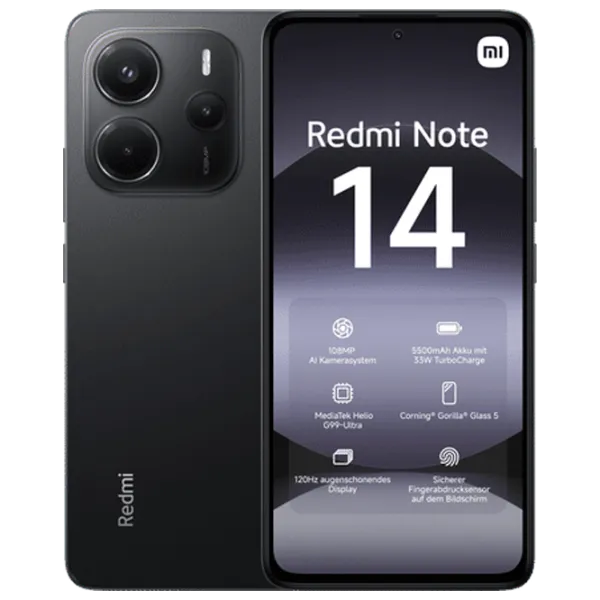 Xiaomi Redmi Note 14 4G 8 GB/ 256 GB/ Dual SIM/ Black Midnight photo 2