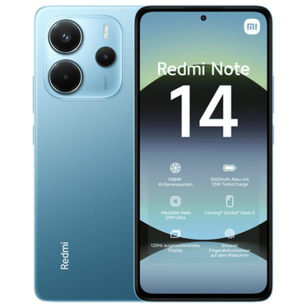 Xiaomi Redmi Note 14 4G 8 GB/ 256 GB/ Dual SIM/ Blue Ocean photo 1