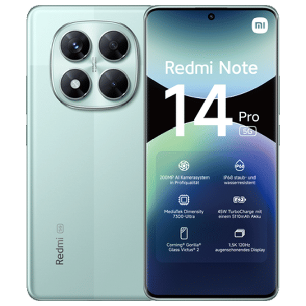 Xiaomi Redmi Note 14 Pro 5G 8 GB/ 256 GB/ Dual SIM/ Green Coral photo 2
