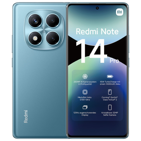 Xiaomi Redmi Note 14 Pro 4G 12 GB/ 512 GB/ Dual SIM/ Blue Ocean photo 2