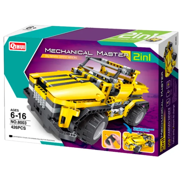 Конструктор с радиоуправлением XTech Pick Up Truck & Roadster Автомобиль/ Желтый photo 5