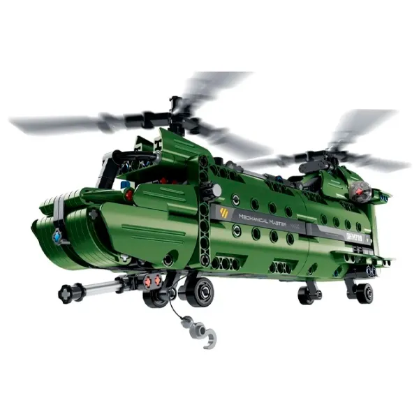 Конструктор XTech 2 in 1 Military Helicopter Вертолет/ Зелёный photo 1