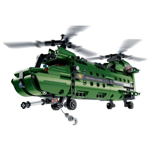 Конструктор XTech 2 in 1 Military Helicopter Вертолет/ Зелёный photo 1