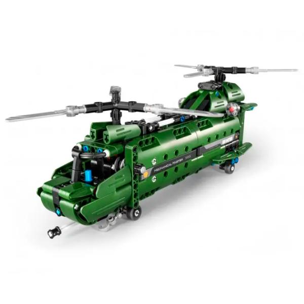 Конструктор XTech 2 in 1 Military Helicopter Вертолет/ Зелёный photo 3