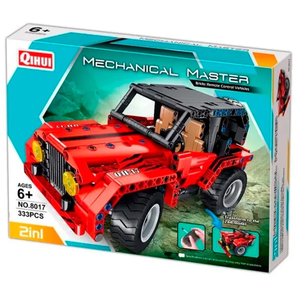 Конструктор с радиоуправлением XTech 2 in 1 Cars Автомобиль/ Красный photo 5