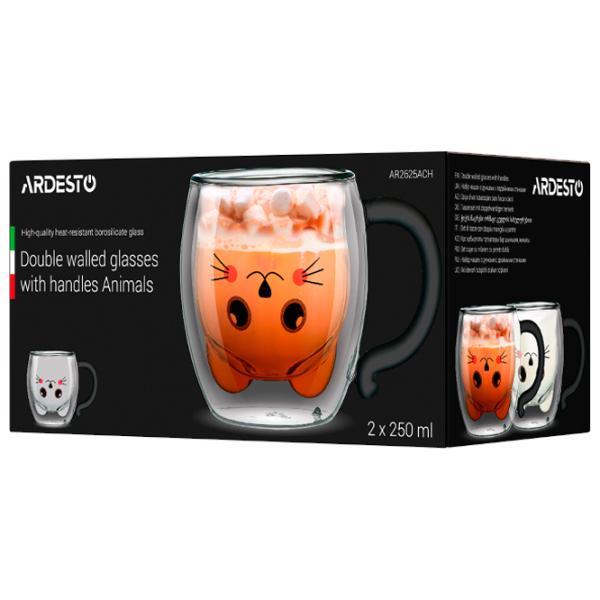 Набор чашек Ardesto AR2625ACH 250 ml/ Боросиликатное стекло/ Прозрачный photo 4