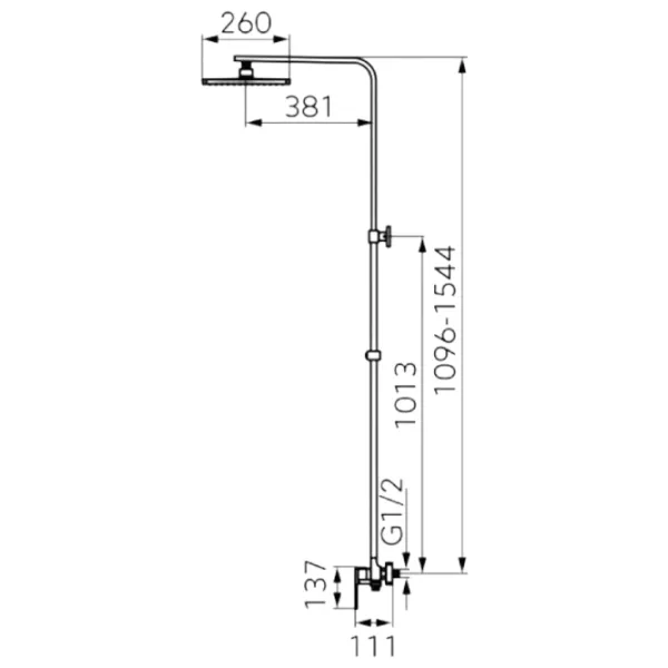 Set pentru duș F-Design Origio Metal / Mat photo 4