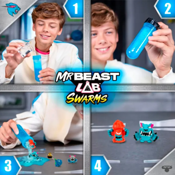 Figurină MrBeast Lab Swarms 5+ / Blue photo 5