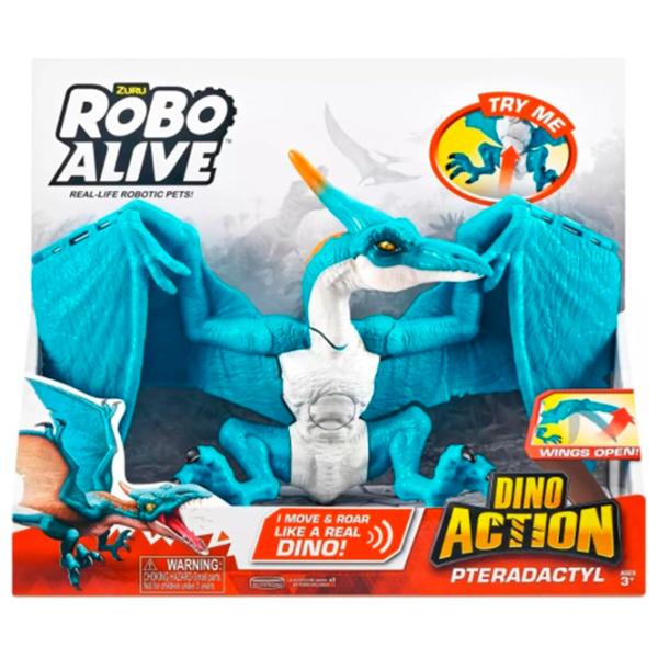 Фигурка Zuru Robo Alive Динозавр Dino Action Pterodactyl 3+ / Синий photo 4