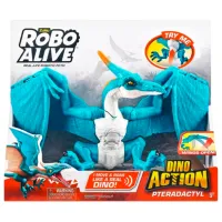 Figurină Zuru Robo Alive Dinozaur Dino Action Pterodactyl 3+ / Blue photo 4