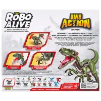 Figurină Zuru Robo Alive Dinozaur Dino Action Raptor 3+ / Green photo 5