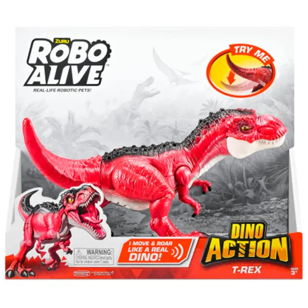 Figurină Zuru Robo Alive Dinozaur Dino Action T-Rex 3+ / Red photo 7