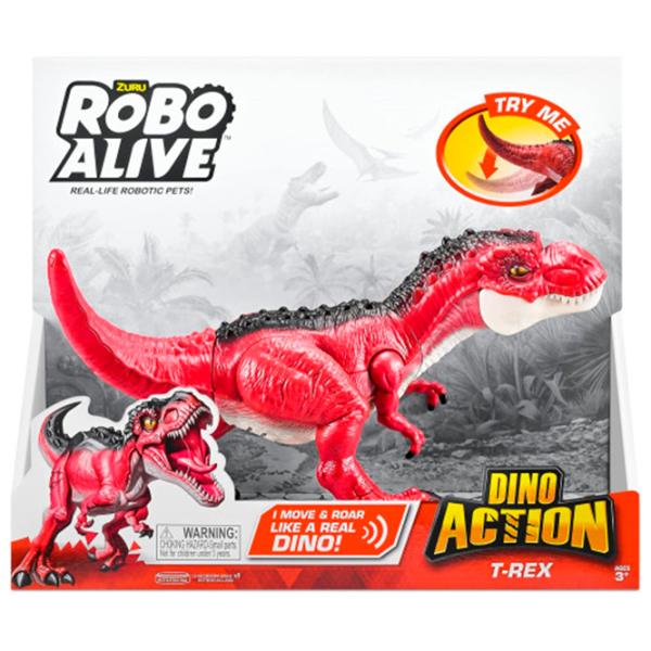 Figurină Zuru Robo Alive Dinozaur Dino Action T-Rex 3+ / Red photo 7