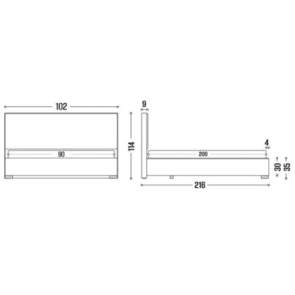 Кровать My-Style my-Mili 90 x 200 см / Фанера / Кремовый photo 8