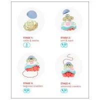 Jucărie interactivă Skip Hop Stack & Crawl Crab 195862792146 0.5+ / Red photo 6
