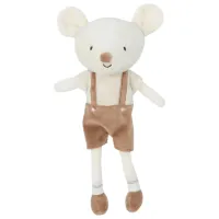 Jucărie moale Jollein Mouse Bowie 8717329377943 0.6+ / Beige photo 2