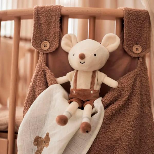 Мягкая игрушка Jollein Mouse Bowie 8717329377943 0.6+ / Бежевый photo 4