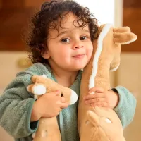 Jucărie moale Jollein Animals XL Giraffe Biscuit 8717329388819 0.6+ / Brown photo 5