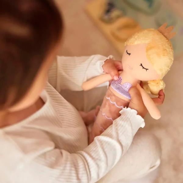 Jucărie moale Jollein Mermaid Ella 8717329388956 0.6+ / Beige photo 4