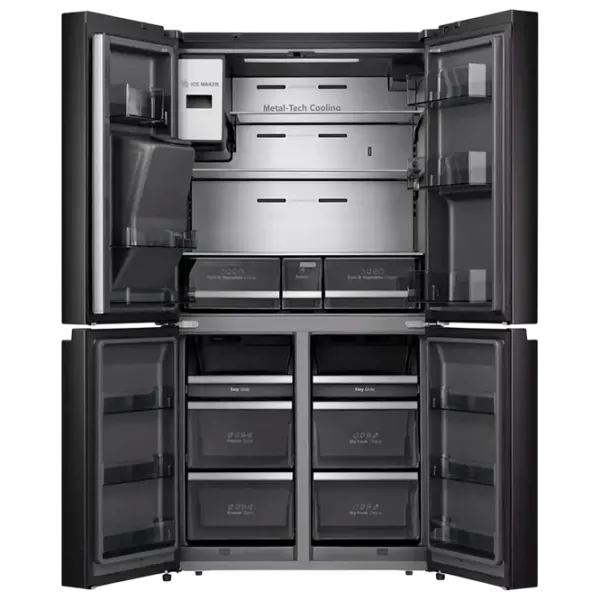 Frigider Hisense RQ760N4IFE cu congelator jos 577 l / 178.5 cm / Black photo 5