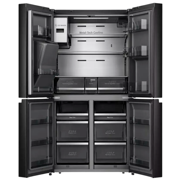 Frigider Hisense RQ760N4IFE cu congelator jos 577 l / 178.5 cm / Black photo 5