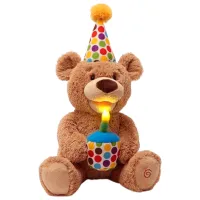 Jucărie moale Gund Animals Happy Birthday 6049942 / Brown photo 3