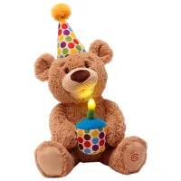 Jucărie moale Gund Animals Happy Birthday 6049942 / Brown photo 4