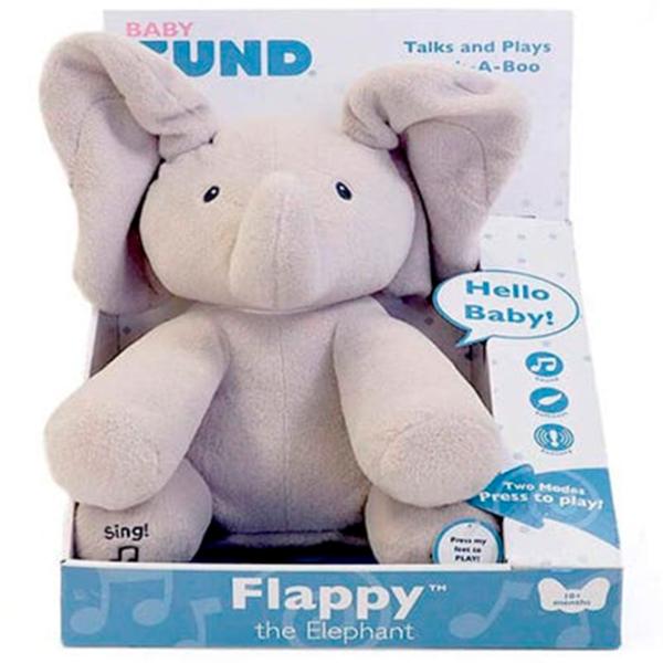 Интерактивная игрушка Gund Animals Flappy the Elephant 6051020 1.5+ / Серый photo 5