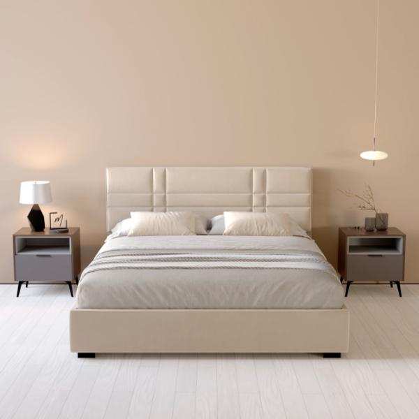 Кровать My-Style my-Rita 200 x 200 см / Фанера / Кремовый photo 6