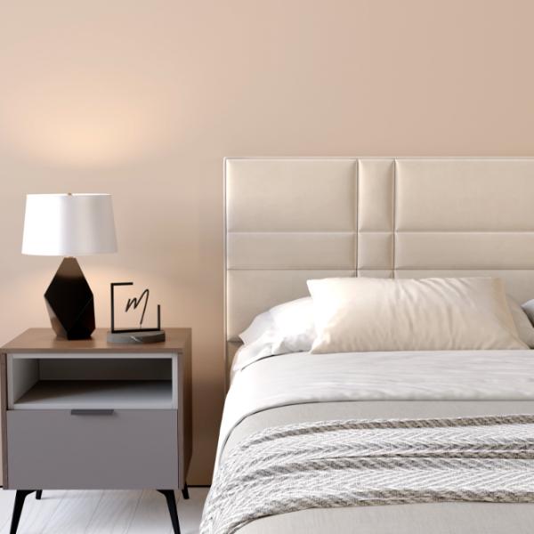 Кровать My-Style my-Rita 200 x 200 см / Фанера / Кремовый photo 7