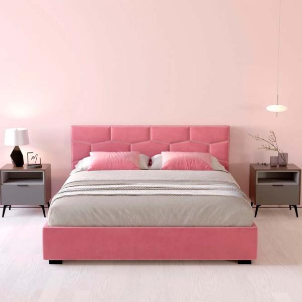 Кровать My-Style my-Mili 200 x 200 см / Фанера / Розовый photo 7