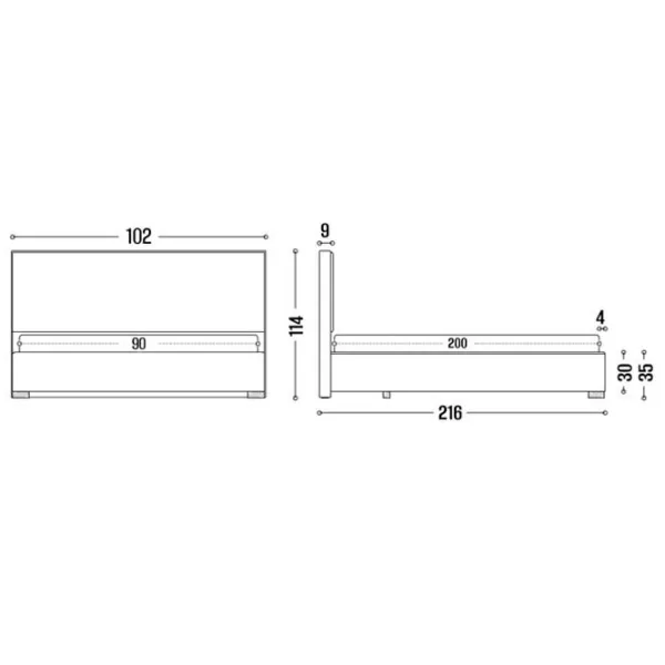Кровать My-Style my-Rita 90 x 200 см / Фанера / Фиолетовый photo 8
