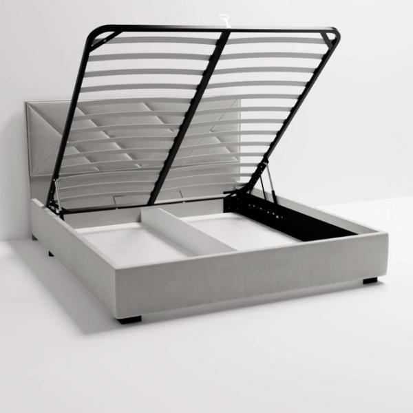 Кровать My-Style my-Iris 200 x 200 см / Фанера / Серый photo 6 Кровать My-Style my-Iris 200 x 200 см / Фанера / Серый photo 6