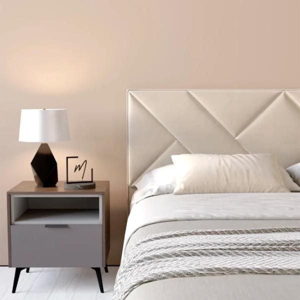 Кровать My-Style my-Iris 200 x 200 см / Фанера / Кремовый photo 3 Кровать My-Style my-Iris 200 x 200 см / Фанера / Кремовый photo 3