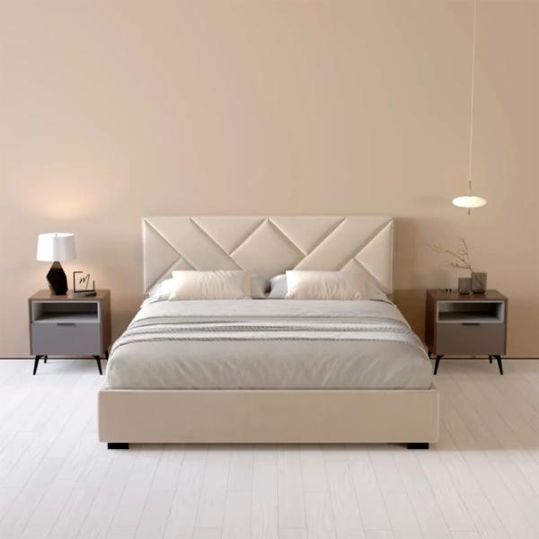 Кровать My-Style my-Iris 200 x 200 см / Фанера / Кремовый photo 4 Кровать My-Style my-Iris 200 x 200 см / Фанера / Кремовый photo 4