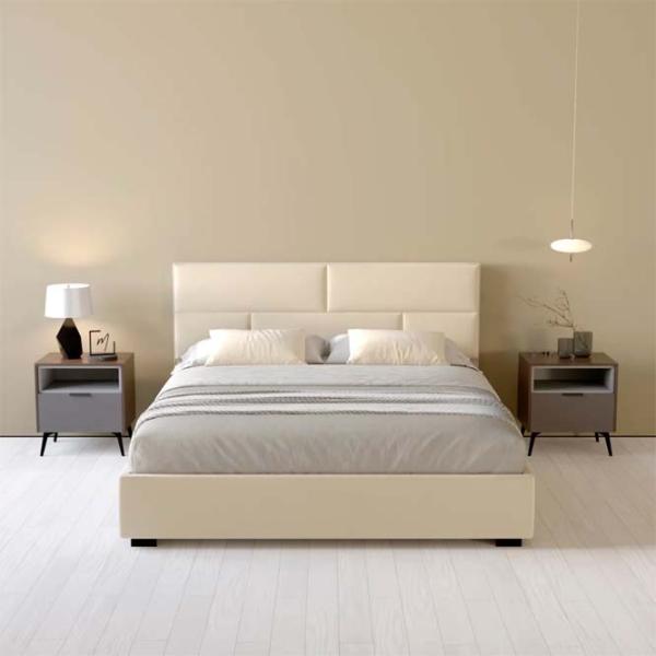 Кровать My-Style my-Cora 200 x 200 см / Фанера / Бежевый photo 6 Кровать My-Style my-Cora 200 x 200 см / Фанера / Бежевый photo 6